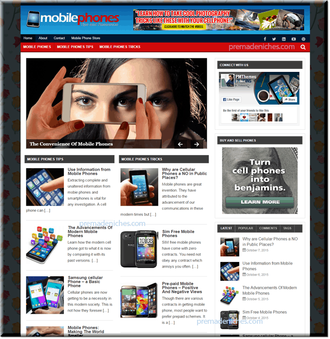 Mobile Phones Niche Blog