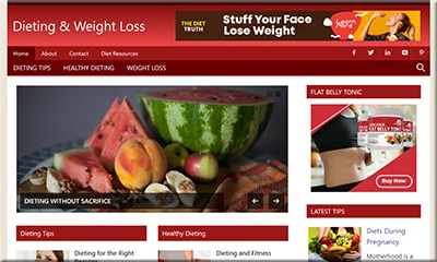 Dieting Weight Loss Premade Blog with The Best Content