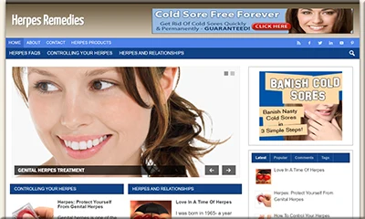 Herpes Remedy Ready Made Blog with High Quality Content