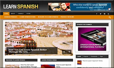 Learning Spanish Pre Made Blog at a Reduced Price