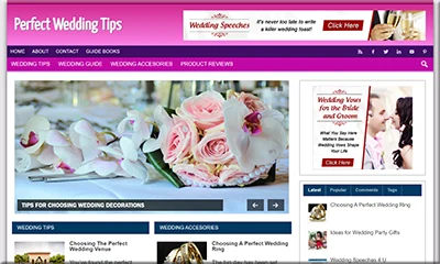 Affordable Wedding Ready Made Blog with Rich Content