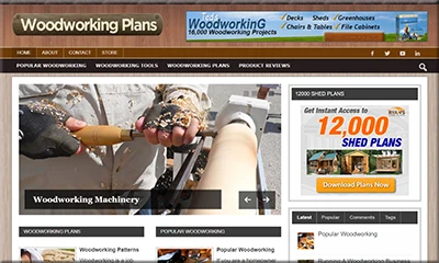 Wood Working Plans Pre Made Blog with an Epic Theme
