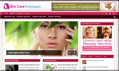 Ready Made Skin Care Site with a Fascinating Theme