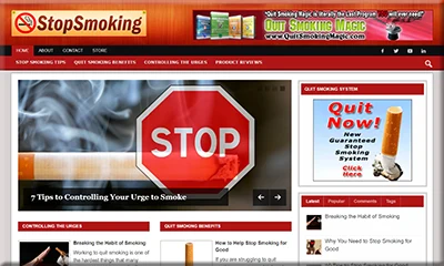Premade Stop Smoking Blog with the Best Quality Design