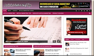 Article Marketing Instant Blog with an Exclusive Theme