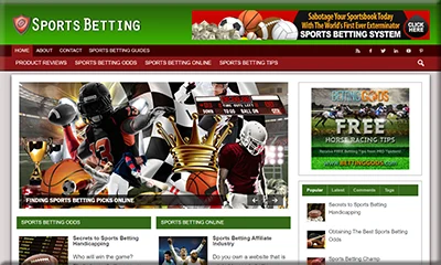 Sports Betting Ready Made Blog with an Epic Design