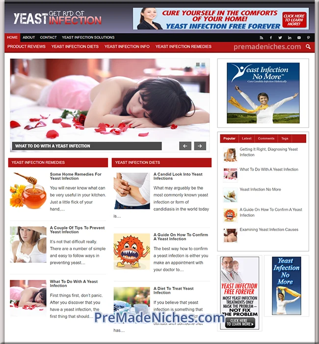 yeast infection premade blog