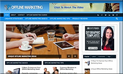 Offline Marketing Premium Blog with High Quality Theme