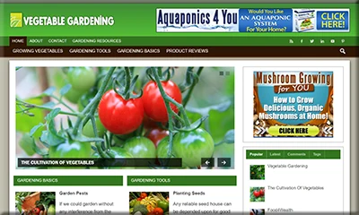 Beautiful Vegetable Gardening Niche Blog with Epic Theme