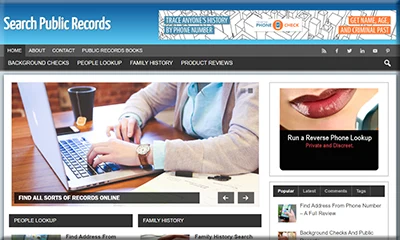 Ready Made Public Records Blog with a Quality Theme