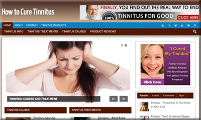 Tinnitus Ready Made WordPress Blog with a Unique Theme