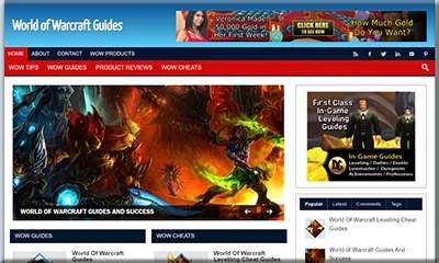 Premade World of Warcraft Blog with Attractive Look