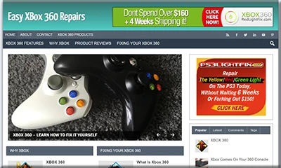 Ready Made Xbox 360 Repair Blog with Private Rights