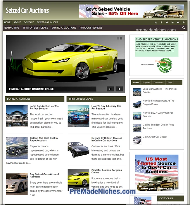 premade seized car auctions blog