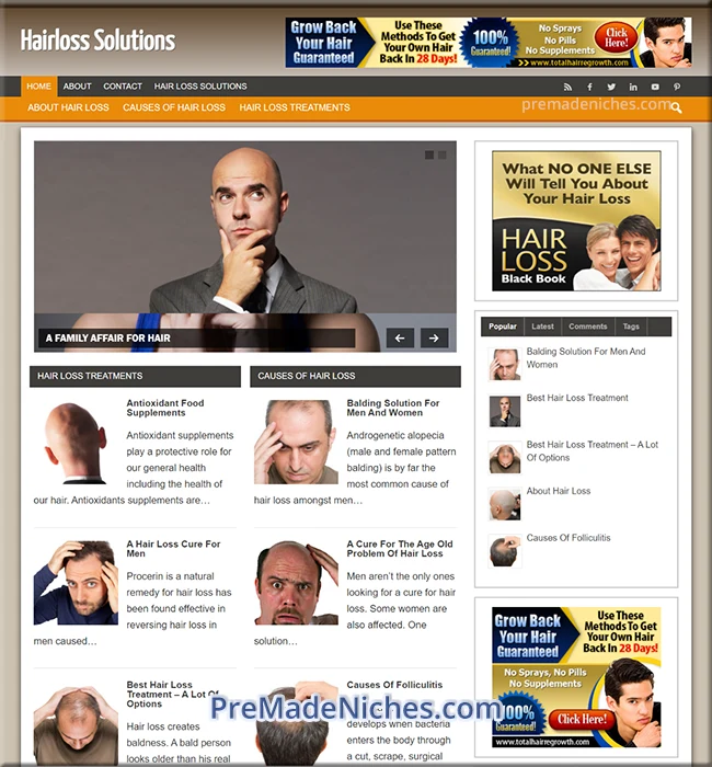 premade hair loss blog