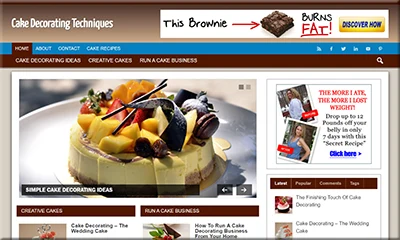 Ready Made Cake Decorating Blog with Powerful Theme