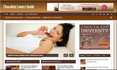 The Best Ready Made Chocolate Blog with Enticing Design