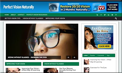 Premade Natural Vision Blog with the Best Articles