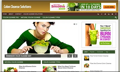 Stunning Premade Colon Cleanse Website – Easy Download