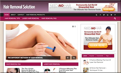 Powerful Hair Removal Turnkey Blog with Good Content