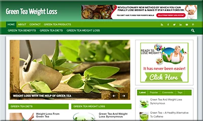 Green Tea Turnkey Blog with a Professional Theme
