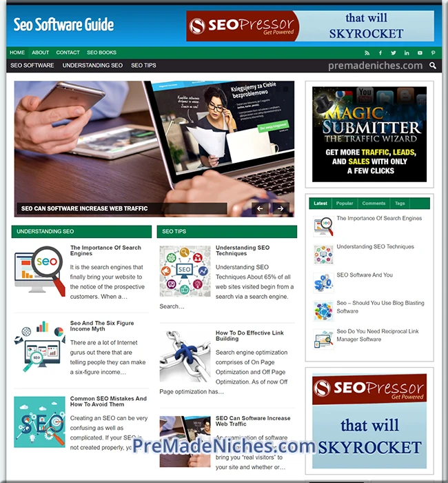SEO software affiliate blog
