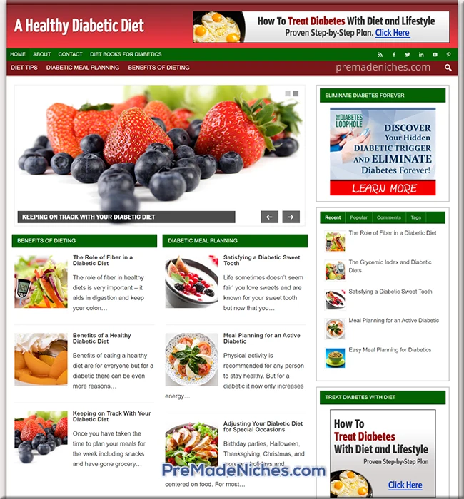 ready made diabetic diet site