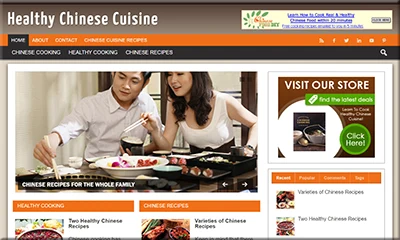 Beautiful Chinese Cuisine Premade Site with Discount