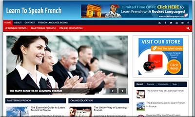 Luxurious Pre Made Learn French Site at a Special Price
