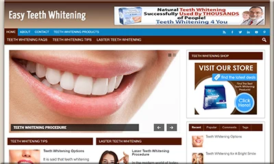 Vibrant Pre Made Teeth Whitening Site – Easy Install