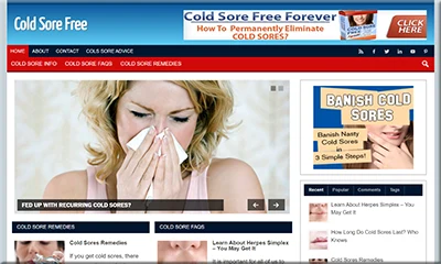 Ready Made Cold Sores Blog with a Special Offer