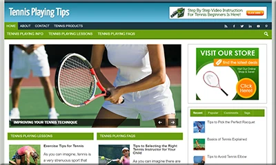 Pre Made Play Tennis Blog with a Stunning Design