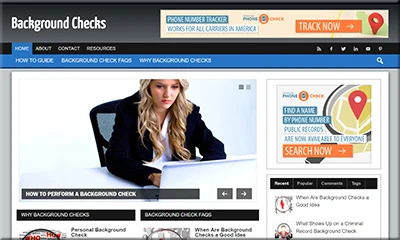 Pre Made Background Checks Site with Excellent Content