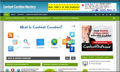 Premade Content Curation Site Rich with Valuable Content