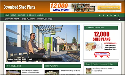 Ready Made Shed Plans Website with a Special Theme