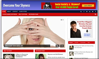 Ready Made Shyness Website with a Fantastic Design