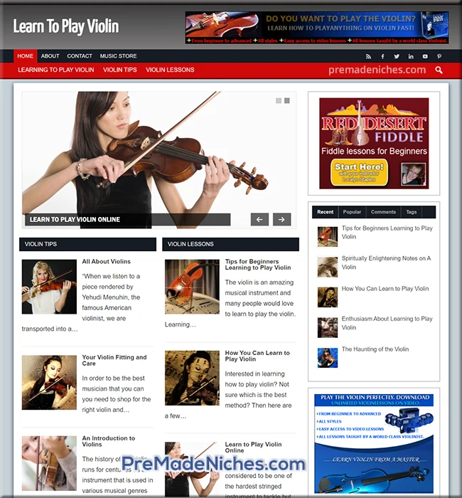 learn violin pre made blog
