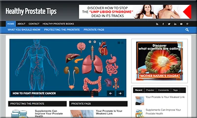Pre Made Healthy Prostate Blog with High Quality Theme