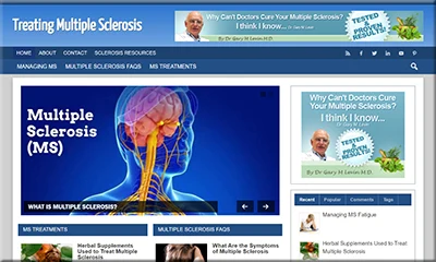 Pre Made Multiple Sclerosis Site with Colorful Design