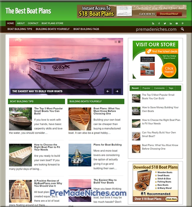 ready made boat plans site