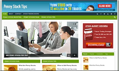 Ready Made Penny Stocks Site with a Powerful Theme