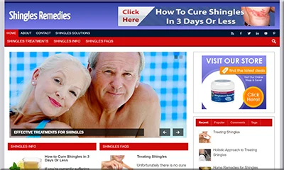 Pre Made Shingles Remedy Site with a Big Discount