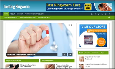 Pre Made Ringworm Adsense Site with Unique Content