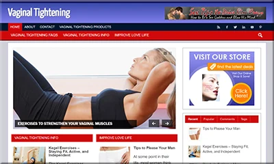 Premade Vaginal Tightening Blog with Powerful Theme