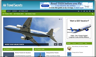 The Best Ready Made Air Travel Blog with Discount
