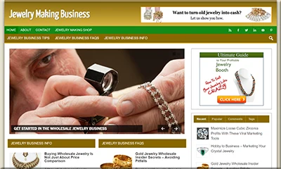 Jewelry Making Business Site with a Special Offer