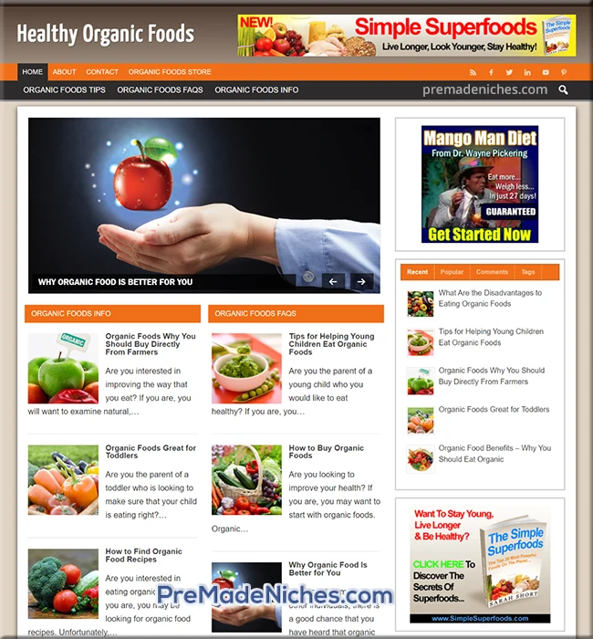 organic foods ready made blog