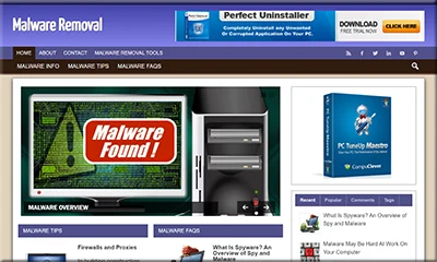 Malware Ready Made Blog with an Attractive Design
