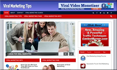 Viral Marketing Turnkey Site with a Quality Content