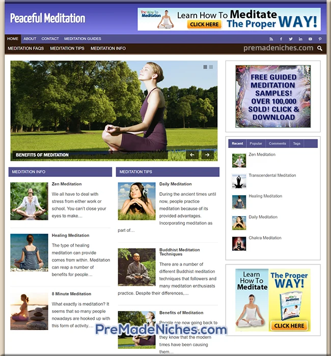 custom made meditation blog